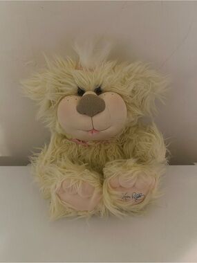 Cabbage Patch Kids 2005 Xavier Roberts Yellow Blonde Shaggy Puppy Dog Plush 11"